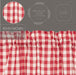 Annie Buffalo Red Check Short Panel Set of 2 63x36