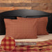 Burgundy Check Standard Pillow Case Set of 2 21x30