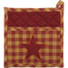 Burgundy Star Pot Holder 8x8