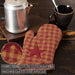 Burgundy Star Oven Mitt