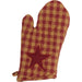 Burgundy Star Oven Mitt