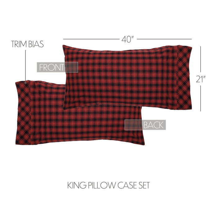 Cumberland King Pillow Case Set of 2 21x40