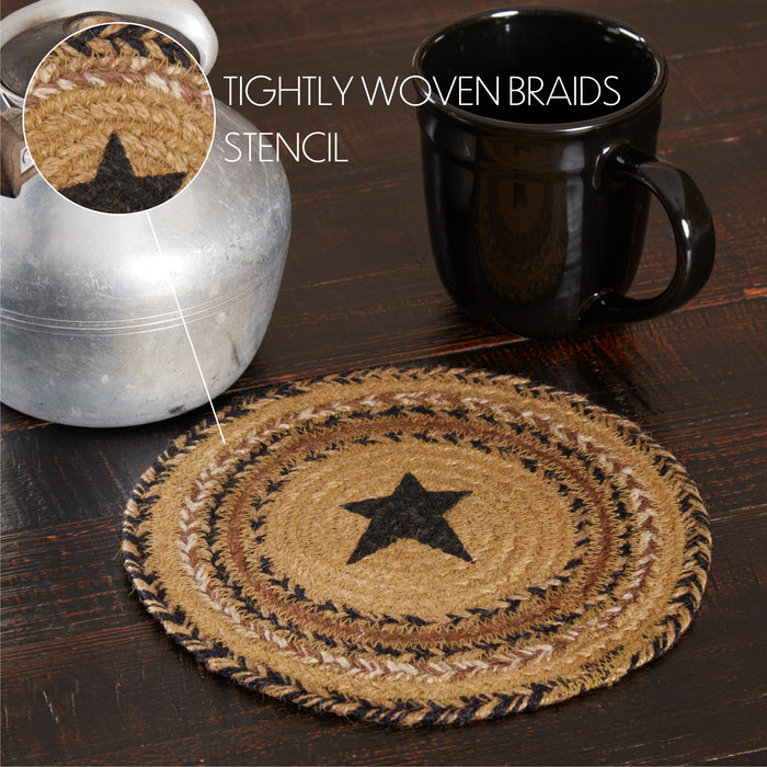 Kettle Grove Jute Trivet Stencil Star 8