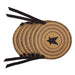 Kettle Grove Jute Chair Pad Applique Star 15 inch Diameter Set of 6