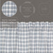 Sawyer Mill Blue Plaid Short Panel Set of 2 63x36