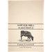 Sawyer Mill Charcoal Cow Muslin Unbleached Natural Tea Towel 19x28