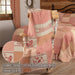 Sawyer Mill Red Farm Animal Quilted Throw 50x60