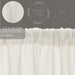 Tobacco Cloth Antique White Prairie Long Panel Fringed Set of 2 84x36x18