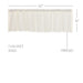 Tobacco Cloth Antique White Valance Fringed 16x60