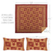 Ninepatch Star California King Quilt Set; 1-Quilt 130Wx115L w/2 Shams 21x37