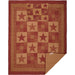 Ninepatch Star Twin Quilt Set; 1-Quilt 68Wx86L w/1 Sham 21x27