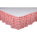 Annie Buffalo Red Check King Bed Skirt 78x80x16