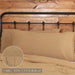 Burlap Natural King Pillow Case w/ Fringed Ruffle Set of 2 21x40