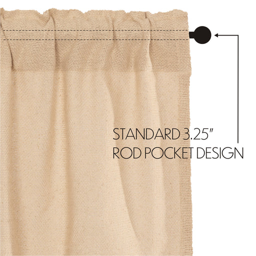 Burlap Vintage Valance 16x60