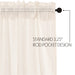 Burlap Antique White Valance 16x60