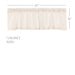 Burlap Antique White Valance 16x60