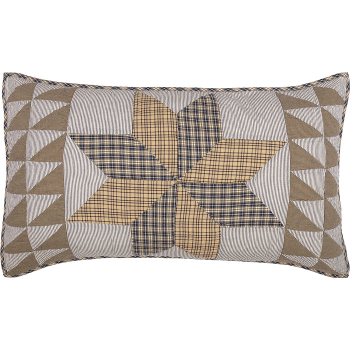 Dakota Star Farmhouse Blue King Sham 21x37