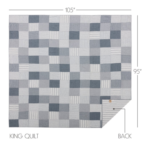 Sawyer Mill Blue King Quilt 105Wx95L