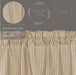 Sawyer Mill Charcoal Ticking Stripe Valance 16x72