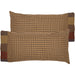 Cedar Ridge King Pillow Case with Block Border Set of 2 21x40