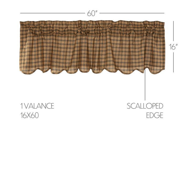 Cedar Ridge Valance Scalloped 16x60