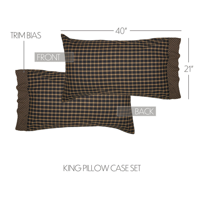 Beckham King Pillow Case Set of 2 21x40