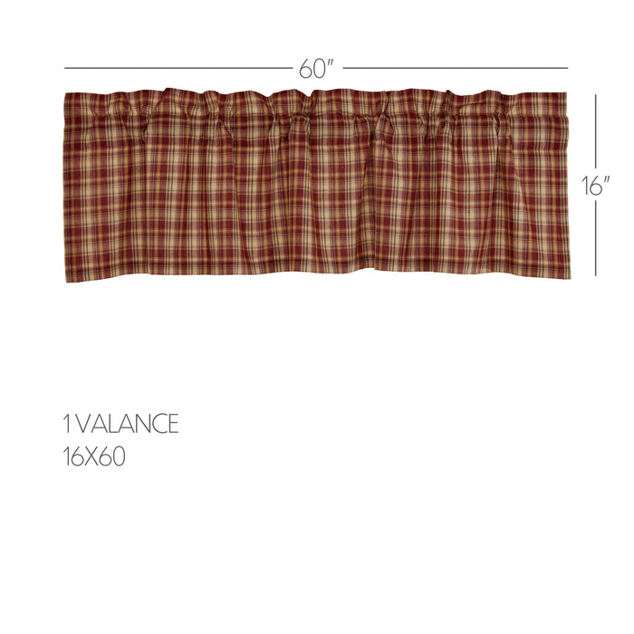 Beckham Plaid Valance 16x60