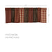 Beckham Patchwork Valance 16x60