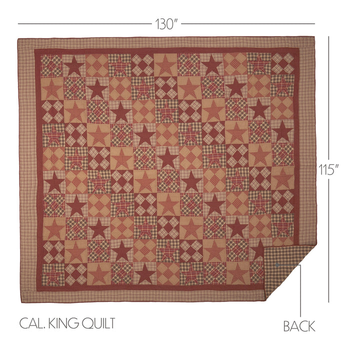 Dawson Star California King Quilt 130Wx115L