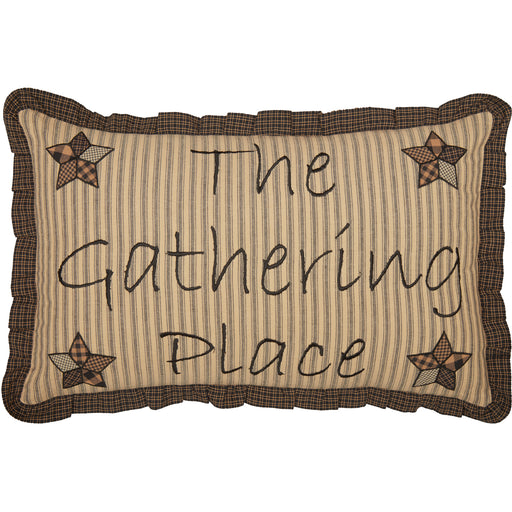 Farmhouse Star Gathering Place Pillow 14x22