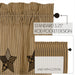 Farmhouse Star Applique Valance 16x72