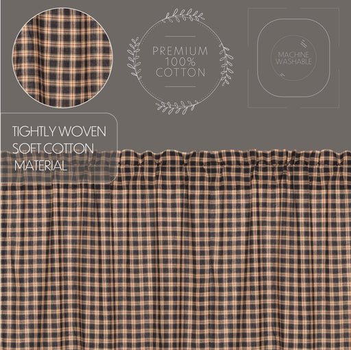 Bingham Star Panel Plaid Set of 2 84x40