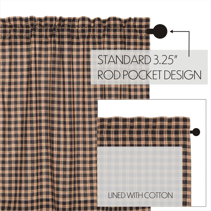 Bingham Star Panel Plaid Set of 2 84x40