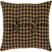 Black Check Pillow Cover Fabric 16x16