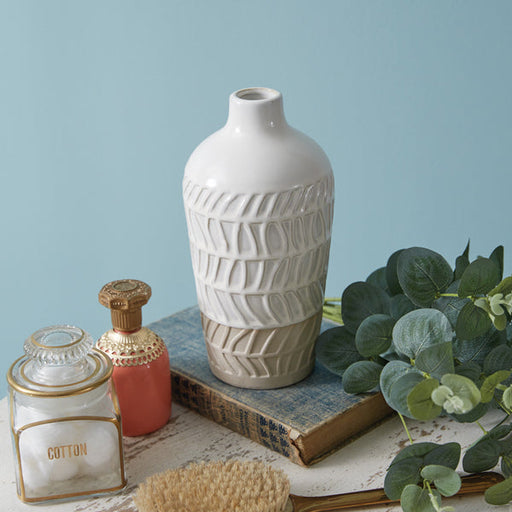 Stoneware Patterned Vase