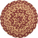 Burgundy Tan Jute Trivet 8