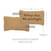 Burlap Natural Pillow Always Kiss Me Goodnight 7x13