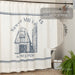 Sawyer Mill Blue Barn Shower Curtain 72x72