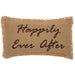 Burlap Natural Pillow Happily Ever After 7x13