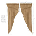 Burlap Natural Prairie Short Panel Set of 2 63x36x18