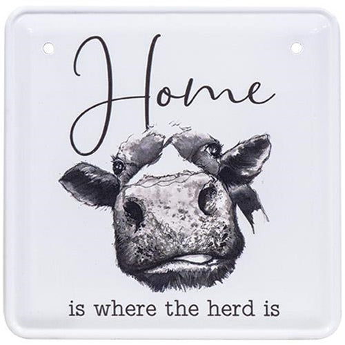Home is Where the Herd Is Metal Sign