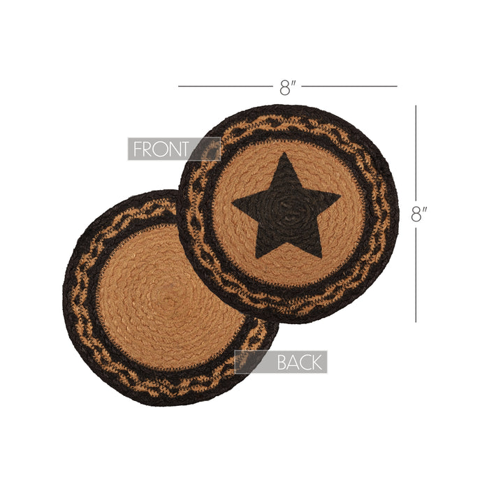 Farmhouse Jute Trivet Stencil Star 8