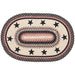 Colonial Star Jute Rug Oval w/ Pad 20x30