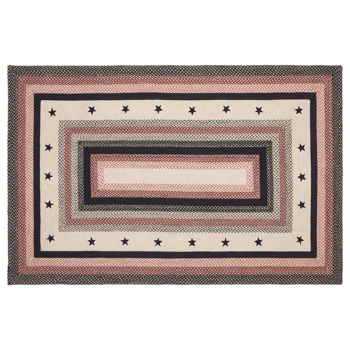 Colonial Star Jute Rug Rect w/ Pad 60x96