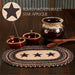 Colonial Star Jute Oval Placemat 12x18