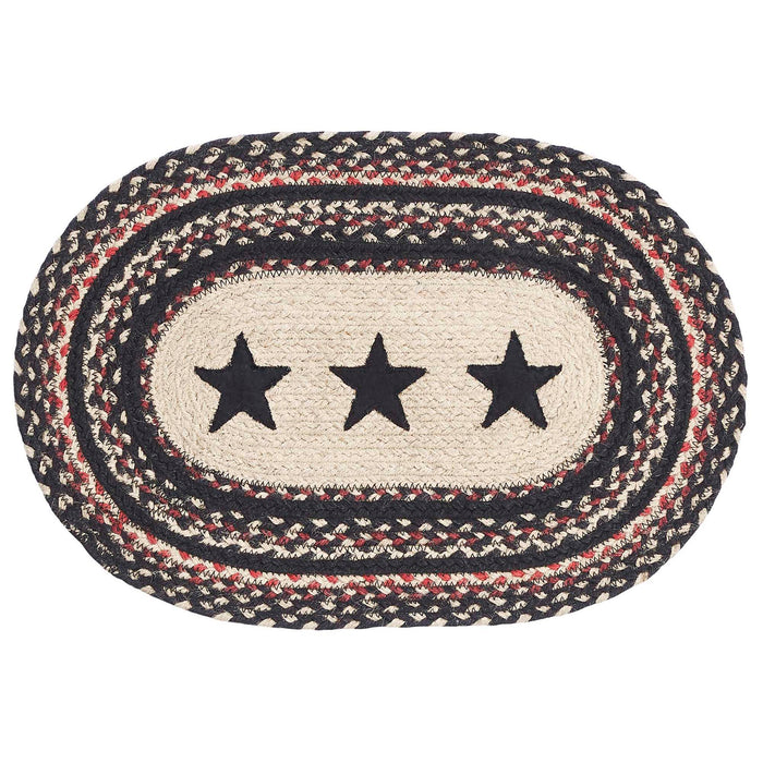 Colonial Star Jute Oval Placemat 12x18