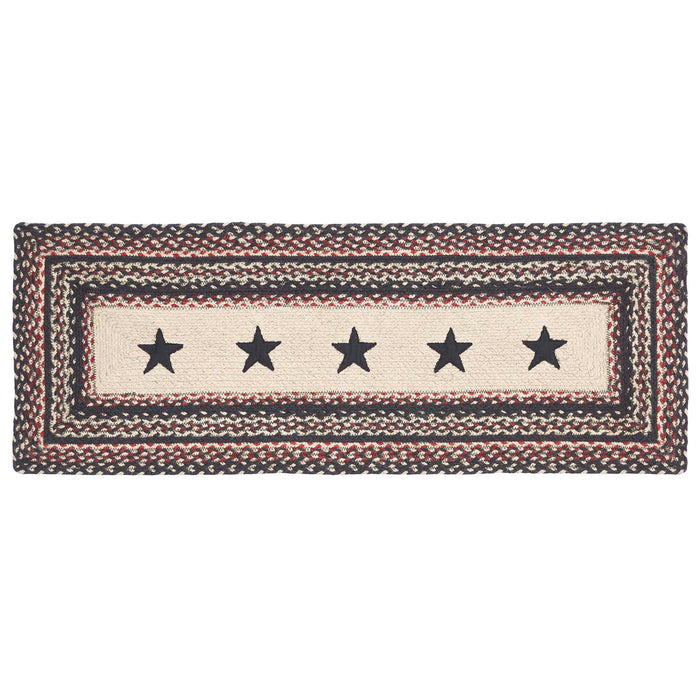 Colonial Star Jute Rect Runner 13x36