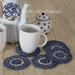 Great Falls Blue Jute Coaster Set of 6