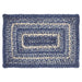 Great Falls Blue Jute Rect Placemat 12x18