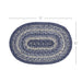 Great Falls Blue Jute Oval Placemat 10x15